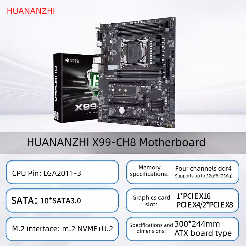لوحة أم HUANANZHI LGA2011-3 X9 - مراجعة Dual Lga2011-3 Server Motherboard Combo وسعره