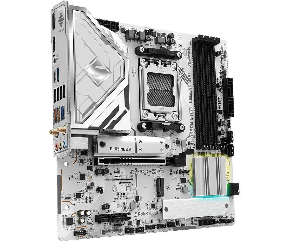    لوحة أم ASROCK B850M STEEL - مراجعة Am5 Micro Atx Pcie 5.0 Motherboard وسعره